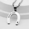 Pendentif Colliers Simple Amant Bijoux Titane Acier En Forme De U Aimant Collier Attirer Vous Chaîne Tour De Cou Pour Les Femmes De Mariage Anniversaire Cadeau