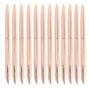 10Pcs Rose Gold Ballpoint Pen Slim Mentallic Roller Retractable Lightweight Nice Gift Wedding Business Office Students Teachers