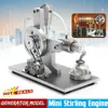 Diğer Ev Bahçesi DIY Mini Hava Stirling Motor Motor Modeli Eğitimsel Steam Güç Ekipmanı Okul Fizik Öğretimi 230703