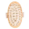 Nouveau masseur en bois naturel avec manche en bois brosse pour le corps réduction de la cellulite brosse de Massage exfolier brosse propre F3489 Fjdeh