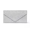 Evening Bags 2023 Diamond Bling Clutch Wedding Dinner Wallets Fashion Purse With Chain 3 Colors Mini Party