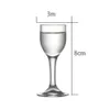 Gobelets Un ensemble de 6 verres à vin en verre sans plomb fabriqués à la machine de 0,3/0,5 onces pour liqueur chinoise 10 ml/15 ml sera utilisé 230704