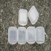 Plastic Portable Clear Transparent Jwelry Cosmetic Boxes Medicine Pill Box Small Square Tablet Case Sundry Storage Holder ZA2139 Plnlm