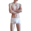 Mutande Raised Pouch Modale Moda Boxer da uomo Pantaloncini Fibra riciclata Traspirazione dell'umidità Maschile Biancheria intima sexy Pugili da uomo senza cuciture