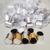 Garrafas de armazenamento 50 peças 150 ml plástico cosmético com tampas de disco de alumínio dourado loção corporal xampu gel de banho óleo pet recarregável