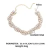 Strass brillant femmes Sexy luxe collier ras du cou Banquet accessoires de mariage déclaration collier collier