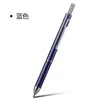En 1 stylo à bille en métal 0.7MM stylos de signalisation multifonctions noir bleu rouge/0.5mm recharge de crayon pour les étudiants de bureau