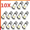 ترقية 10/2pcs W5W LED T10 Car Car Cob Glass 6000K أبيض السيارات السيارات لوحة رخصة مصباح القبة اقرأ DRL Bulb Style 12V Universal