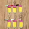 Персонализированные пустые бахромы для ключей -преподавателей День карандаша для карандашей для ключей Акриловой мультфильм аксессуары для ключей подвесные багаж