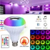 Smart LED Colorful Music Light Bulb with Wireless Bluetooth Speaker Remote Control RGB Color Changing Audio Subwoofer Speaker