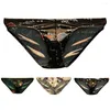 Slip Sexy Men Underwear Brief Soutong Patterns U Convex Low Rise Pattern Briefs