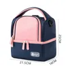 Storage Bags Double Laye Cooler Lunch Box Bag Breast Milk Food Fresh Multifunction For Men Women Work Outdoor Travel Picnic