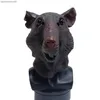 Drôle de bande dessinée Rat Animal Souris Latex Masque Cosplay Party Déguisement Nouveauté Mascarade Zoo Props L230704