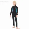 Fatos de mergulho Fatos secos 3mm Neoprene Wetsuit Meninas Surf Swimsuit Meninos Subaquático Freediving Mergulho Terno Duas Peças Crianças Scuba Wet Suit Roupa de Banho HKD230704