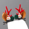 Acessórios de cabelo Cute Girls Christmas Hairpin Antlers Pine Cone Hairpins Kids Headwear Bands Rabo de cavalo Fixo Headdress