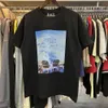 Designermodekläder T-shirts T-shirts Amerikanskt trendigt märke Kith New York Store begränsar livet som molnen längtar efter på himlen Ren bomull Casual Kortärmad 2023