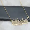 Pendant Necklaces DOREMI 316L Stainlesss Custom Name Letters Necklace for Women Chain Jewelry Children Personalized Gold 230704