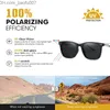 Óculos de sol Fashion Square Polarized Men Women Ultra Light TR Frame G15 Óculos AntiGlare Driving Goggle lunette de soleil femme Z230704