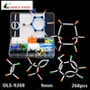 Autres fournitures d'école de bureau 268PCS Modèle moléculaire Set DLS9268 Organic Chemistry Molecules Structure Kits for Teaching Research 9mm Series 230703