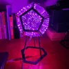 ライトナイトクリエイティブでクールな無限十二面体カラーアートライト子供の寝室の Led Luminaria Galaxy プロジェクターテーブルランプ HKD230704