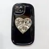 Capa de telefone de silicone de designer Personality Love Stand iPhone 14 13 12 Pro 11 14 Capa macia Capa de telefone com proteção contra quedas