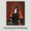 Ritratto di animale domestico Cane dipinto L'onorevole Rottweiler Magistrato Thierry Poncelet Riproduzione Regalo personalizzato fatto a mano