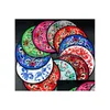 Mats Pads Home Non-Woven Embroidery Floral Pattern Ethnic Coaster Tribal Cup Teapot Mat Drink Holder Tableware Placemat Xb1 Drop D Dhj5E