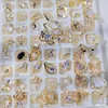 Nail Glitter 100pcs Mix Luxury Metal Art Decorations Shiny s Gems Charm Design DIY Fashion Accessories Supplies 230704