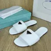 with Box Clearance Sale Women Summer Slippers Sandals Slides Shoes Ladies Flip Flops Leather Flats P Triangle Mark Sandles Pantouf Iq