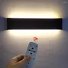 Wall Lamp 2.4G RF Remote Control LED Dimmable Modern Bedroom Beside Light Living Room Stairway Lighting Decoration Fixtures
