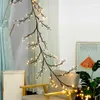 Lumière LED branche d'arbre lumière saule lumière rotin décoration de Noël vigne lumière veilleuse blanc chaud guirlandes lumineuses fée 144LED alimenté par USB fête de vacances