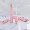 Tubos de plástico para brilho labial rosa DIY Maquiagem Vazia Grande Batom Líquido Estojo para Batom Beleza Embalagem F2286 Lqrei