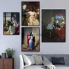 Tapeten Vintage Leinwand Malerei Poster Maskierter Künstler Criss Bellini Drucken Kunstwerke Für Home Wand Wohnzimmer Dekoration Bild Cuadros J230704