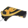 Andra golfprodukter PU Golfklubbhuvuden Headcover Skyddsöverdrag Ja-tryckt broderi Golfputter Head Cover Passar alla Blade Anser Style Putters 230703