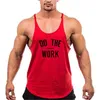 Men's Tank Tops Bodybuilding Stringer Tank Tops Men Gym Clothing Fitness Sleeveless Shirt Male Cotton Racer Singlets Summer Printed Y Back Vest 230704
