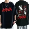Men's T-Shirts Anime Nana Osaki Print T-shirts Men's Women's Short Sleeve Cotton Casual T-shirt Oversize Harajuku Streetwear Clothes for Teens 230703
