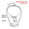 Pendentif Colliers Goupille De Sûreté Ange Lettre Collier Pour Femmes Hommes Punk Multi Couche Coin Cou Chaîne De Noce Bijoux Cadeau 2023