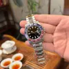 トップ N+ ファクトリー 高級メンズ GMT スポーツウォッチ デュアル タイム ゾーン 3186 自動機械式コークス リング スプライト リング ウォッチ ダイビング ファッション ウォッチ ボックス セラミック グロー カラーチェンジ