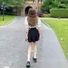 Jupes Jupe Courte Femme Taille Haute Lâche Mince D'été Version Coréenne De La Mode Sauvage Noire A-line