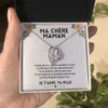 Collane regalo francese a mia mamma dalla figlia Collana con ciondolo cuore amore Moda donna compleanno colore oro argento con scatola L230704