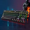 Tastaturen Gaming Mechanische Tastatur 87 Tasten Anti-Ghosting Swapbble Blue Switch Farbe Hintergrundbeleuchtung Wired Keyboard Für Pro Gamer Laptop 230703