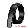 Boucle de ceinture gratuite 2.4 2.8 3.0 3.5 3.8cm de large, boucle ardillon de marque en cuir noir pour hommes, boucle de ceinture gratuite JQON