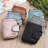 Fashion Women's Short Wallets PU Leather Matte Small Casual Coin Purse Zipper Money Bag Hasp Clutch Credit Card Holder Clip