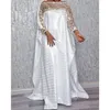 Ethnic Clothing White African Style Dresses For Women 2021 Plus Size Robe Africaine Femme Clothes Abaya Dubai Boubou Kaftan Maxi D170p