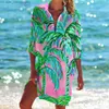 ملابس السباحة للسيدات للسيدات للنساء أزياء الصيف بلوزات طويلة الأكمام ترفض Blusa Button Up Office Outwear Beach Z230706
