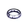 Cluster Rings 2023 tusz w stylu chińskim kolor wzór pierścionek z żywicy Punk para ręcznie robiony ogon