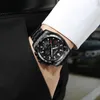 Coats Boyzhe Men Automatic Mechanical Watches Multifunction Calendar Week Month Diaplay Luminous Hands Waterproof Sport Watch for Men