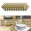 Numero 10 pz Piastre Mosaico In Marmo Eming Piastrelle Adesivo Cucina Bagno Decalcomanie Da Muro Peel Stick Impermeabile Piastrelle Art Wallpaper