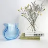 Decorative Objects Figurines Acrylic Bag Vase Creative Transparent Hydroponic Desktop Small Fish Tank Flower Pots Fashion Street S Props 230704