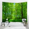 Tapisseries belle forêt ensoleillée tapisserie Nature paysage bois tenture murale Mandala tapisserie Art décoration murale